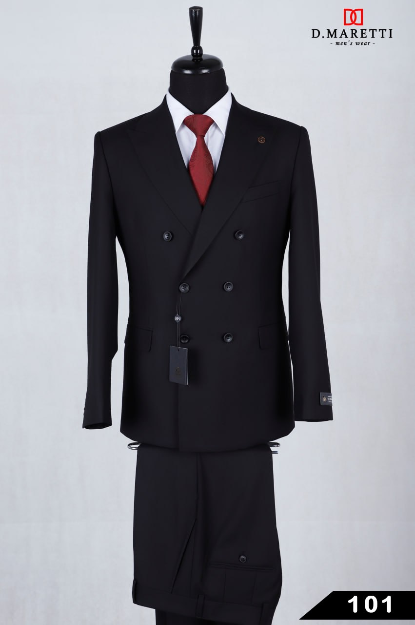 Костюм двубортный C50KVZ01-101 C50KVZ01-101
