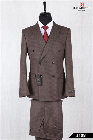 Костюм двубортный C60KVZ01-3108 C60KVZ01-3108